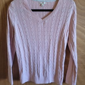 Sonoma light pink sweater (size L)